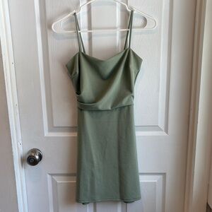 Windsor Sage Green Mini Dress